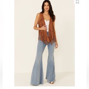 Carmel Suede Fringe Vest